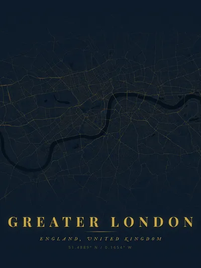 Custom map poster of Paris